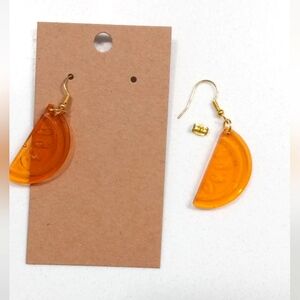 Orange Slice Resin Earrings!